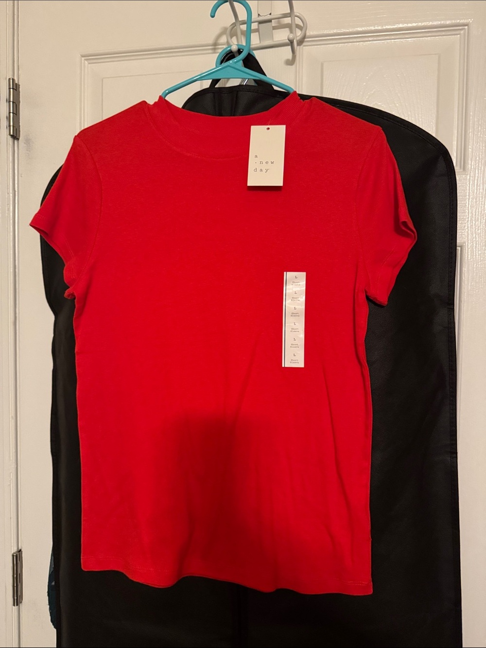 a new day Red Short Sleeve Tee